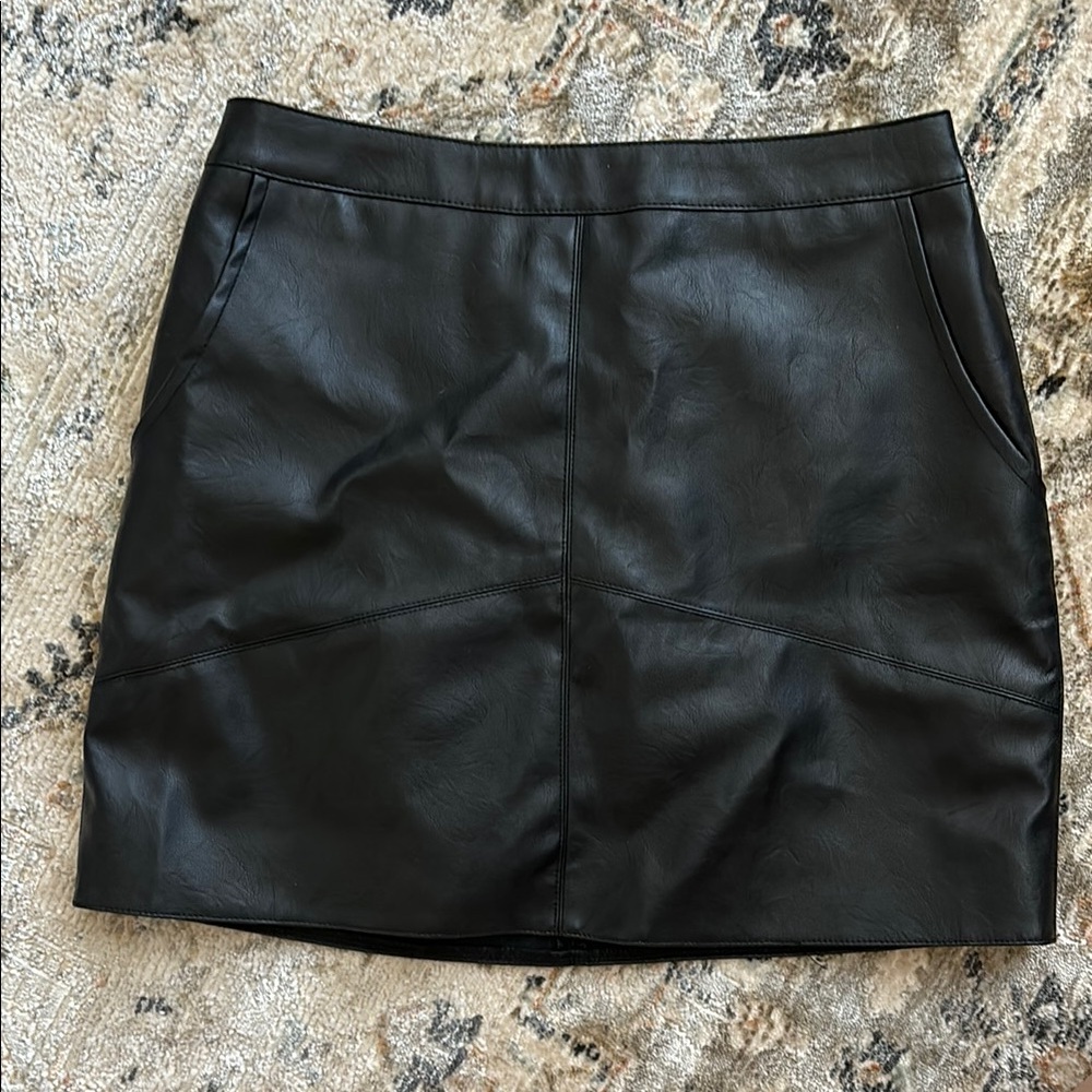Black Leather Skirt